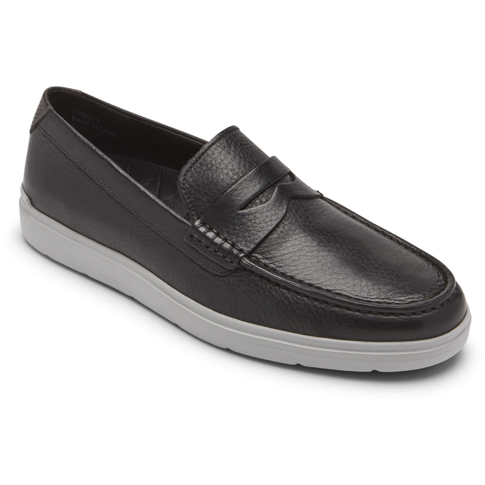 Rockport Loafers For Mens Black - Total Motion Lite Penny - XK8637142